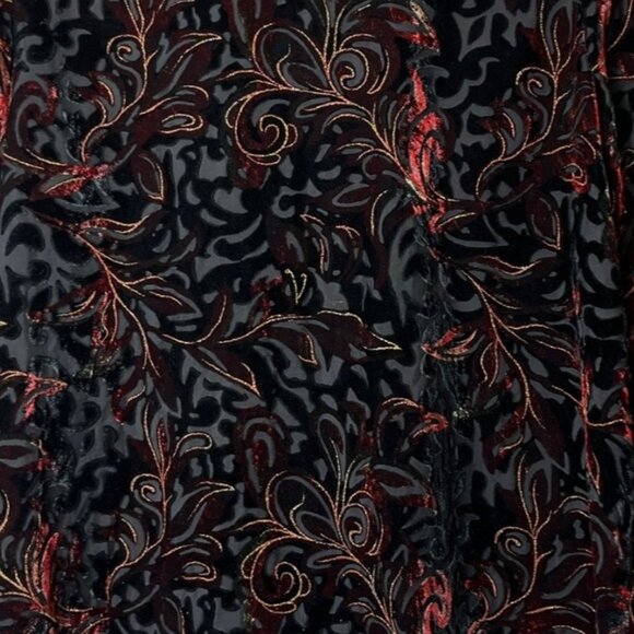 White Stag Velvet Burnout Blouse Size Large Whimsigoth Fairy Grunge Witchy Artsy - Picture 12 of 13